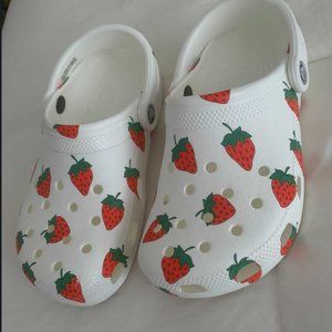 Women's Crocs - Strawberry Print!
